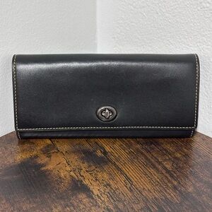 Coach 1941 Leather Turnlock Envelope Wallet 12134